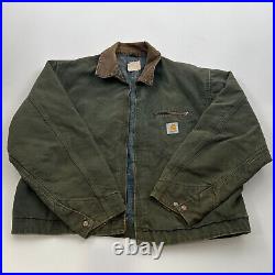 Carhartt Vintage USA Green Duck Blanket Lined Jacket Men's 2XL XXL JB1266