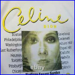 Celine Dion Tour Tee Shirt Adult L 1998 Music Concert Graphic RARE Vintage