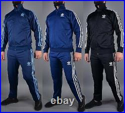 Classical Adidas mens tracking suit vintage mens model Blue or Black tracksuit