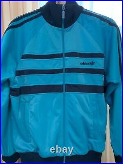 Classical Adidas mens tracking suit vintage old school tracksuit BLUE ZEBRA