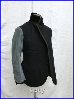 Coat Edwardian Jacket 1920's Fancy Pea Coat 1910's Jacket Vtg Chore Jacket Sz 38