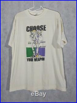 Converse Vtg 86 Choose Your Weapon Larry Bird Magic Johnson Shirt Lakers Celtics