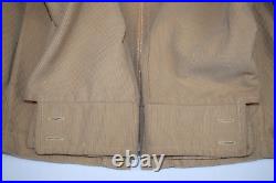 Corduroy Jacket VTG 70s 2 Zip Pocket Tan Corduroy Jacket Sz M Burnt Orange Lined