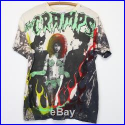 Cramps Shirt Vintage tshirt 1980s Mosquitohead All Over Print tee Punk Rock Band