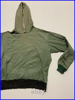 Crazy Rare 1940s Insulated Hooded Sweatshirt Medium VINTAGE