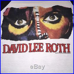 DAVID LEE ROTH 1986 Concert Tour Shirt Van Halen Steve Vai Motley Crue Ratt Y&T