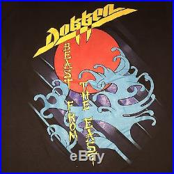 DOKKEN Vintage Screen Stars Shirt Metallica Iron Maiden Motley Crue Ratt Kix UFO