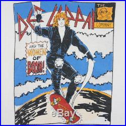 Def Leppard Shirt Vintage tshirt 1987 Women Of Doom Comic Book Tee Heavy Metal