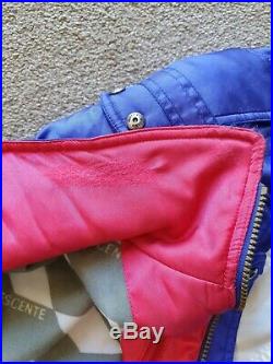 Descente Vintage Mens Size UK L USA M Blue/Pink/White Ski Winter Suit Retro 80s