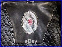 Diesel. Vintage. Leather Biker jacket. Waistcoat Early 90s. EU 54 (NEAR MINT)