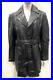 Dutch Boy Black Leather Trench Coat