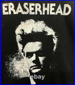 ERASERHEAD Vintage 1980's Black Single Stitch Tee Shirt XL Pre Owned David Lynch