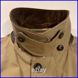 EUC vintage 90s 00s Y2K Polo Ralph Lauren Tan Khaki Barn Jacket Chin Strap SZ XL