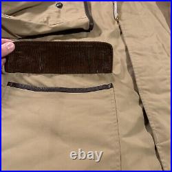 EUC vintage 90s 00s Y2K Polo Ralph Lauren Tan Khaki Barn Jacket Chin Strap SZ XL