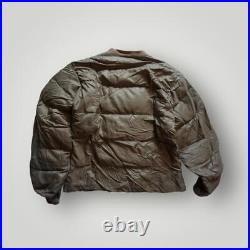 Eddie Bauer Goose Down Puffer Coat M Quilted Jacket 0293 Made USA