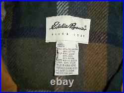Eddie Bauer Men's Vintage Brown Wool Lined Mountain Parka Backpacking Size Large