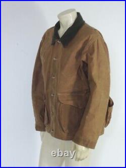 Filson Style 622 Tin Cloth Hunting Jacket Tan Canvas Size XL