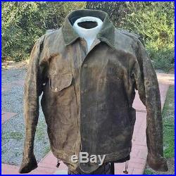 Filson Tin Cloth Jacket & Removable Wool Liner Mens Large Vintage Distressed USA
