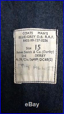 Genuine Vintage British Royal Airforce RAF O/R Full Length Greatcoat Overcoat