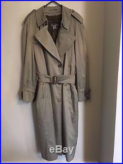 Genuine Vintage Burberrys Prorsum Men’s Gabardine Trenchcoat with Wool Lining 42