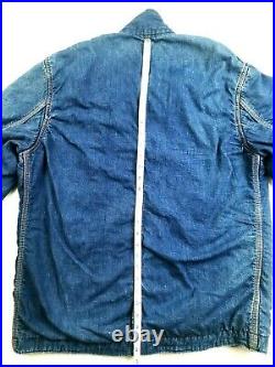 HOT VTG 70s BIG MAC JC PENNEY CHORE BARN UNION MADE BLANKET Denim JACKET Jeans M