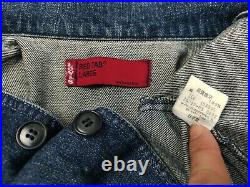 HOT VTG LEVIS 70707 RED TAB CHORE PATCHWORK Denim BLAZER JACKET Jeans L (Fit M)