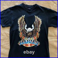 Harley Davidson 3D Emblem 1985 Single Stitch T Shirt Deadstock