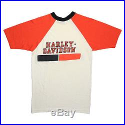 Harley Davidson Shirt Vintage tshirt 1970s Champion Blue Bar tee HD Biker 70s
