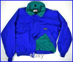 Hiking Jacket VTG 80s Lands End Blue Gore-Tex Mountain Fleece Line L/XL Made USA