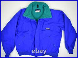 Hiking Jacket VTG 80s Lands End Blue Gore-Tex Mountain Fleece Line L/XL Made USA