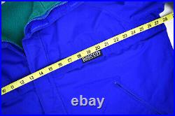 Hiking Jacket VTG 80s Lands End Blue Gore-Tex Mountain Fleece Line L/XL Made USA