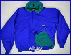 Hiking Jacket VTG 80s Lands End Blue Gore-Tex Mountain Fleece Line L/XL Made USA