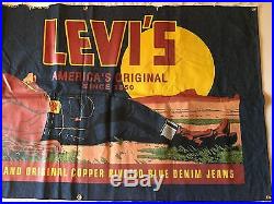 Huge LEVI'S Denim Jeans Promotional Advertising Banner