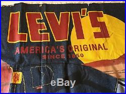 Huge LEVI'S Denim Jeans Promotional Advertising Banner