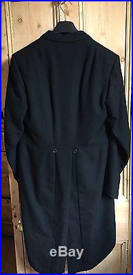 INCREDIBLE Vintage Huntsman Savile Row Bespoke Tailcoat Tuxedo 40 42