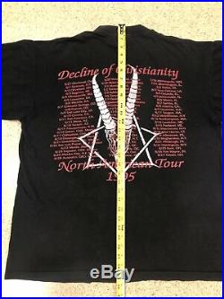 Incantation Vintage 1995 Tour Shirt XL Immolation Morbid Angel Deicide