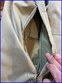 Incredible Vintage Abercrombie & Fitch Safari Beige Jacket Shirt Size 46 Khaki