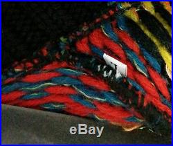 JPG Gaultier Sparkle Chunky Knit Checker Full Zip Sweater L