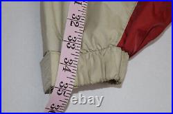 Jacket Coat VTG 90s Dash Tech 3 Tone Raglan Mid Weight Jacket Sz M Red Blue Tan