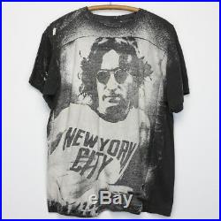 John Lennon Shirt Vintage tshirt 1980s NYC Mosquitohead Bleach Print Beatles