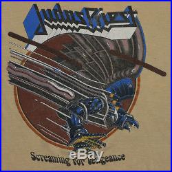 Judas Priest shirt vintage tshirt Screaming For Vengeance 1983 Rare Camo Sleeves