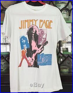 LED ZEPPELIN JIMMY PAGE VINTAGE 1970’s-80’s CONCERT T SHIRT SCREEN STARS