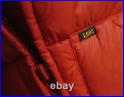 LEE COLORBLOCK NOS SMALL TRUE VTG 80's ORANGE RANCHER Puffer Ski Vest Jacket USA