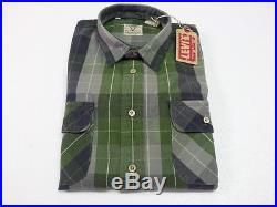 LEVIS VINTAGE CLOTHING men'S shirts square 100 % cotton MADE IN ITALY