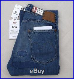LEVIS Vintage Clothing 1915 501 LVC Cone Denim Selvedge Patched Jean Blue Men 26
