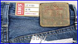 LEVIS Vintage Clothing 1954 501 Z Big E Red Selvedge Denim Jean LVC Blue Mens 28