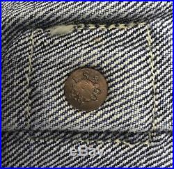 LEVI 506XX 1 Pocket BIG E Denim Jacket Type I 1936 with Silver Cinch 3D