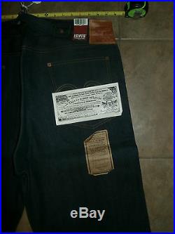 LEVI'S Men's LVC 501 XX SELVEDGE NWT 38 x 38 1917 Rigid Jeans Vintage Clothing
