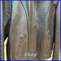 LEVI'S VINTAGE CLOTHING LVC Biker Cowhide Leather Jacket Size S Brown from JPN