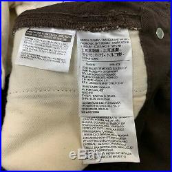 LEVI'S Vintage Clothing Chino Trouser LVC Pants Denim Jean Brown Cotton Men's 32